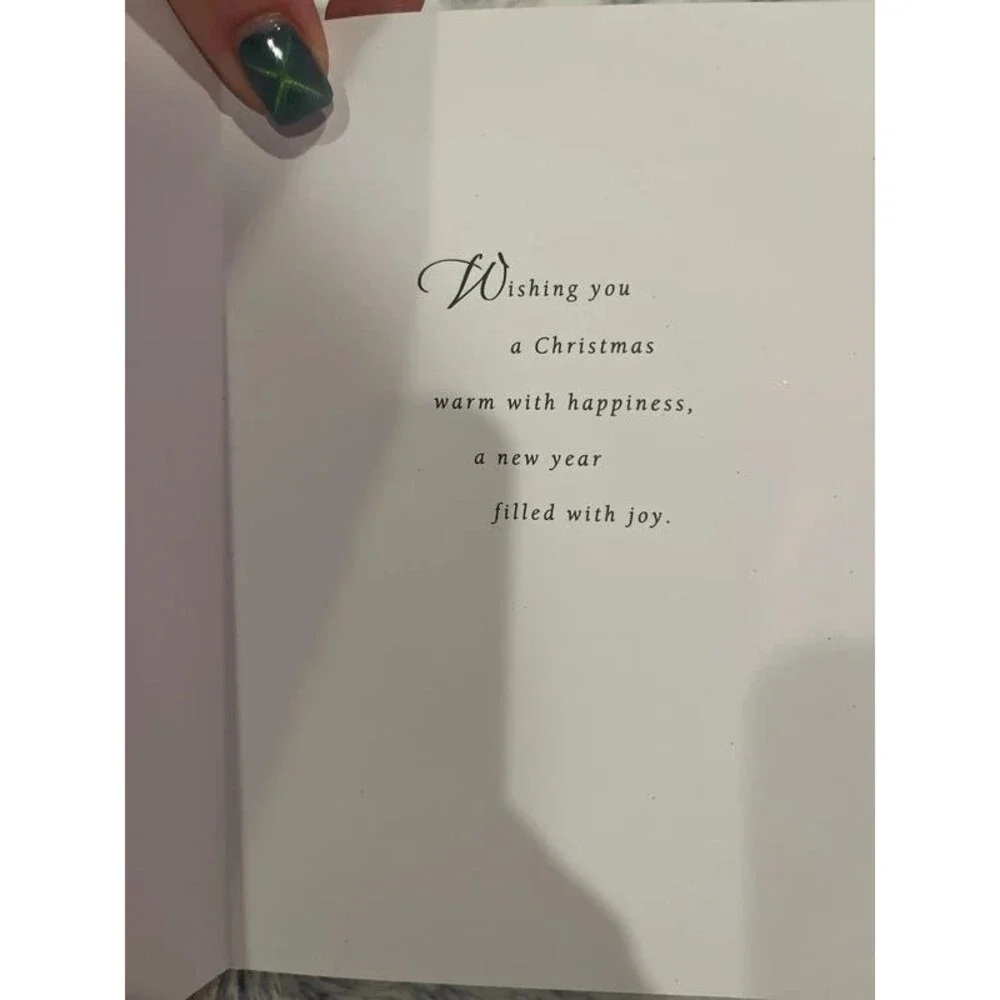 Set of Red Wreath Christmas Cards